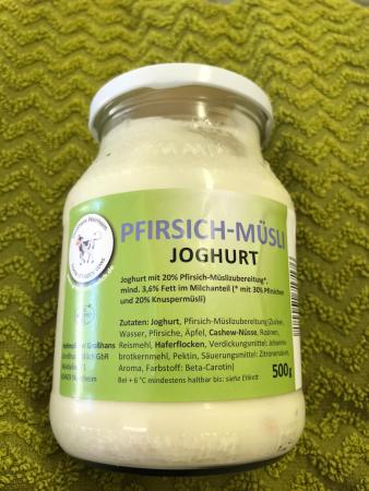 Pfirsich-Müsli Joghurt